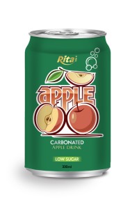 330ml 低糖苹果味碳酸饮料